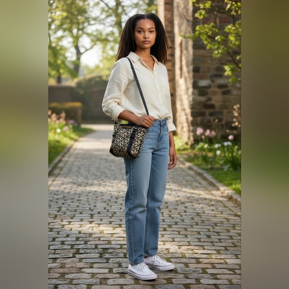 Tommy Hilfiger Monogram Crossbody Bag With Matching Wallet - Picture 14 of 14